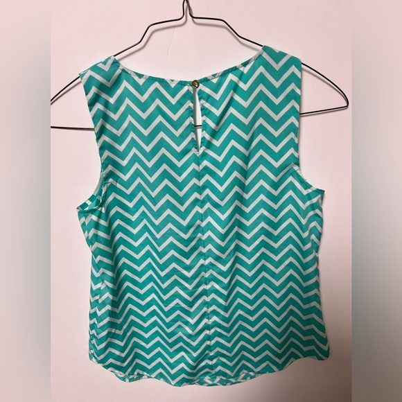 CANDIES TURQUOISE AND WHITE TOP SIZE L - Picture 3 of 7